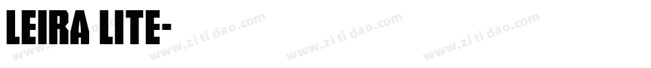 Leira Lite字体转换